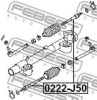 FEBEST 0222-J50 Tie Rod Axle Joint